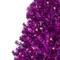 9ft. Pre-Lit Purple Artificial Tinsel Christmas Tree, Clear Lights